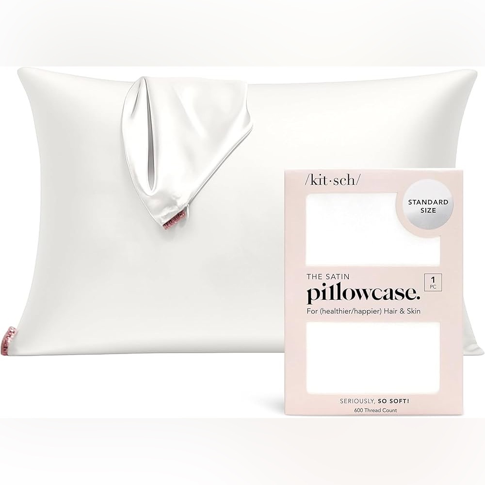 Set of 7 Kitsch Satin Pillowcases (Standard Size)
